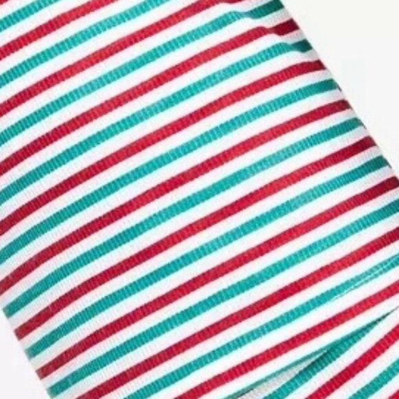 Family Pajamas Unisex Kids Boys Girls 2-Piece PJ Set, Red Green Stripe - Picture 4 of 4